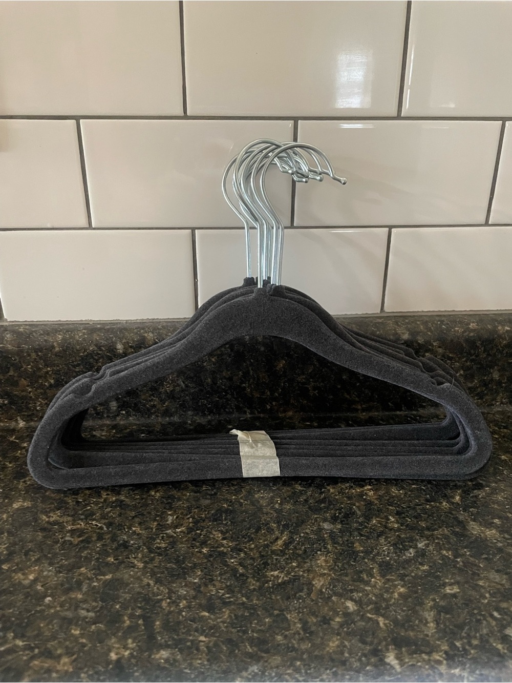 Set of 10 toddler size velvet hangers